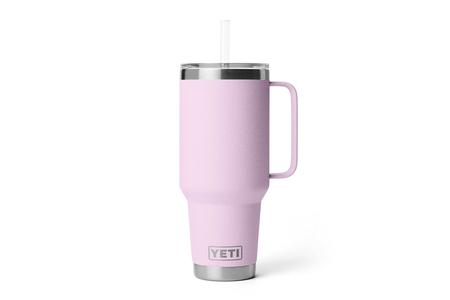 RAMBLER 42 OZ STRAW MUG CHERRY BLOSSOM