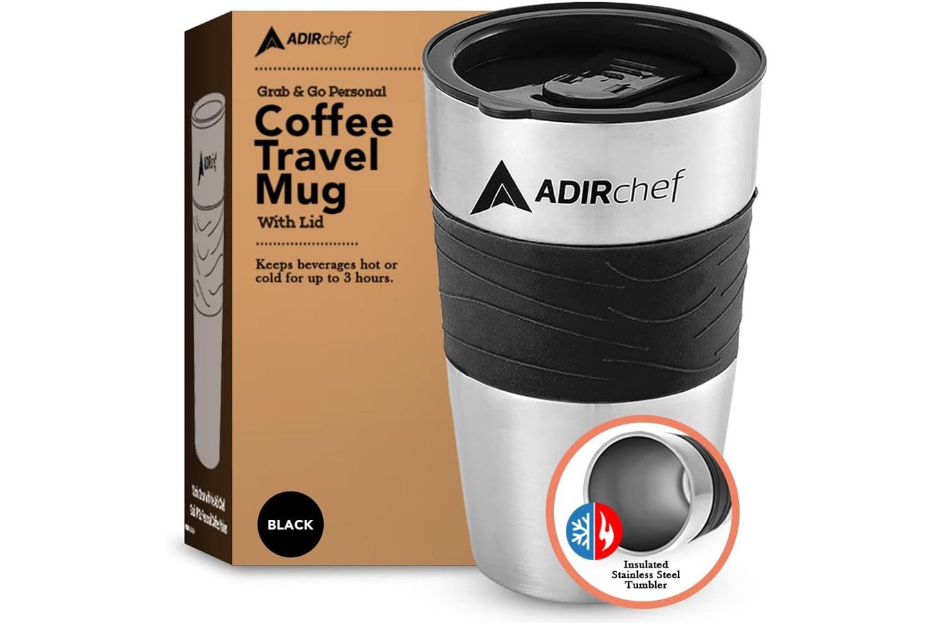 MAC WHOLESALE ADIRCHEF 15OZ TRAVEL TUMBLER WITH LID