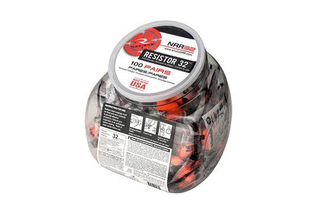 100 PAIRS OF FOAM EARPLUGS/UNCORDED