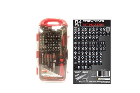 MASTER SCREWDRIVER SET 84 PIECE