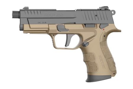 RETAY USA RXP22 22LR FDE / BLK SLIDE THREAD BARREL W/ 2 - 13RD MAGAZINES
