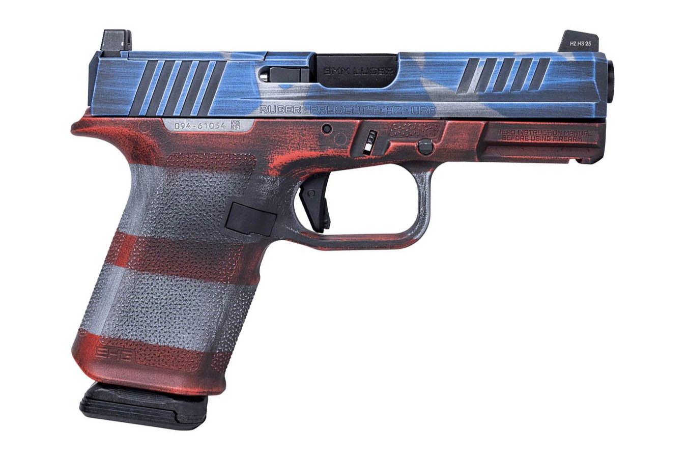 Ruger RXM 9mm Optic Ready 15+1 Pistol with American Flag Cerakote Magpul EHG  Grip