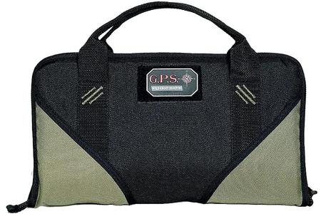 GPS 1485PCMF    MEMORY FOAM PISTOL CASE LG GRN/BLK