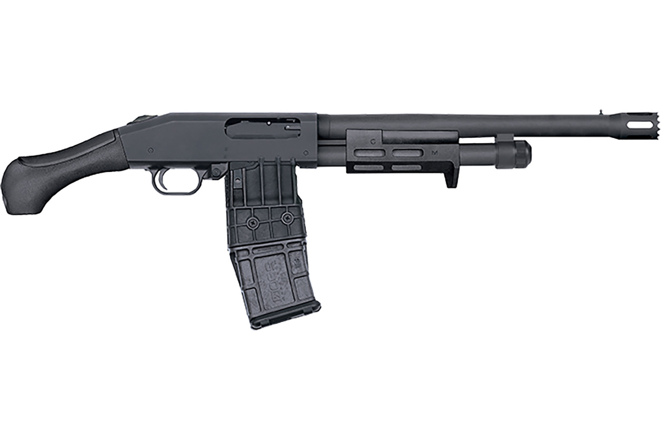Mossberg 590M Breacher 12 Gauge Pump Shotgun with Black Birdshead Grip