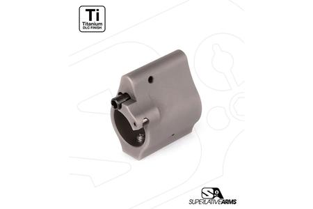 AR-15 SOLID TITANIUM ADJUSTABLE GAS BLOCK .625 GRAY