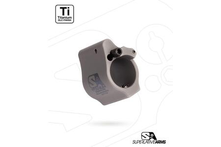 AR-15 SOLID TITANIUM ADJUSTABLE GAS BLOCK .936 GRAY
