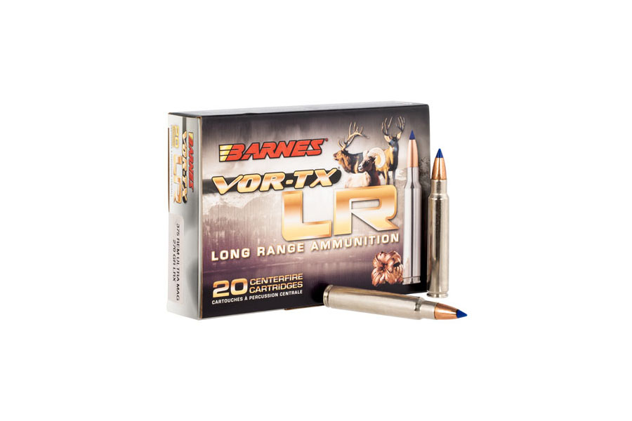 Barnes 375 Remington Ultra Magnum 270 Grain LRX Boat Tail VOR-TX Long Range 20/Box