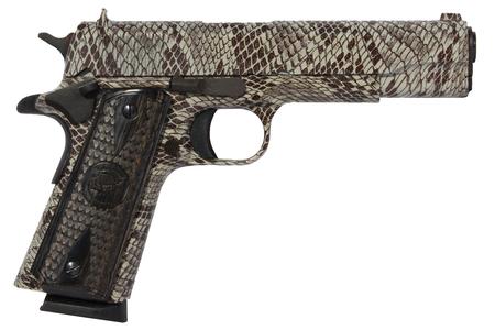 IVER 1911A1COPPERHEAD    45  5IN GVRN SNAKE TAN