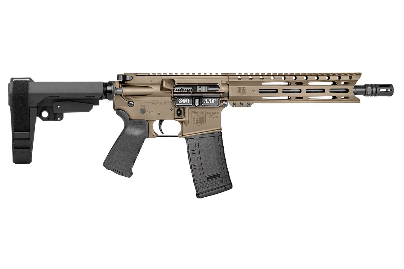 Diamondback DB15 5.56mm NATO Tactical Rifle With Magpul Grips In FDE