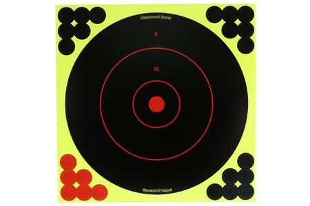 SHOOT-N-C 12 BULLSEYE TARGET WITH RESEALABLE PACK 12PK