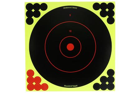 SHOOT-N-C 8 BULLSEYE TARGET WITH RESEALABLE PACK 12PK