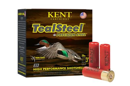 Kent Cartridge 20 Gauge 3 Inch 1oz TealSteel Precision Steel Shotshells 25/Box