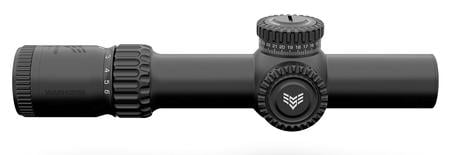 WARHORSE 1-6X24MM FFP ILLUMINATED RED DRAGOON MOA BLACK