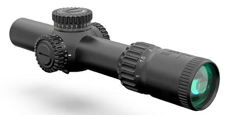 WARHORSE 1-6X24MM FFP ILLUMINATED RED DRAGOON MIL BLACK