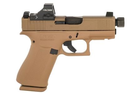 43X MOS 9MM 3.41` THREADED BARREL FDE SLIDE/FRAME HOLOSUN HS 407K RED DOT