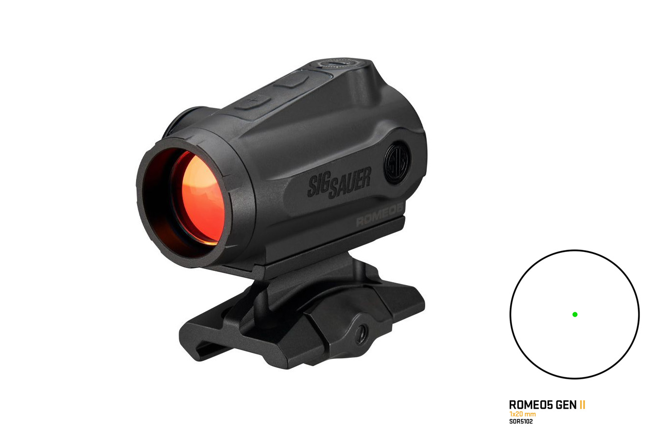 Sig Sauer Romeo5 Gen II Compact Green Dot Sight 1x20mm 1 MOA (LE)
