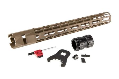 ATLAS S-ONE 12.7 HANDGUARD M-LOK FREE FLOAT FOR AR-15 FDE