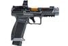 CANIK TTI COMBAT 9 MM 4.6 IN PORTED BRONZE BARREL SERRATED SLIDE M03 RED DOT