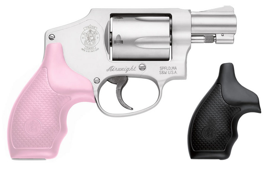 No. 4 Best Selling: SMITH AND WESSON 642 38 SPECIAL REVOLVER WITH PINK GRIPS