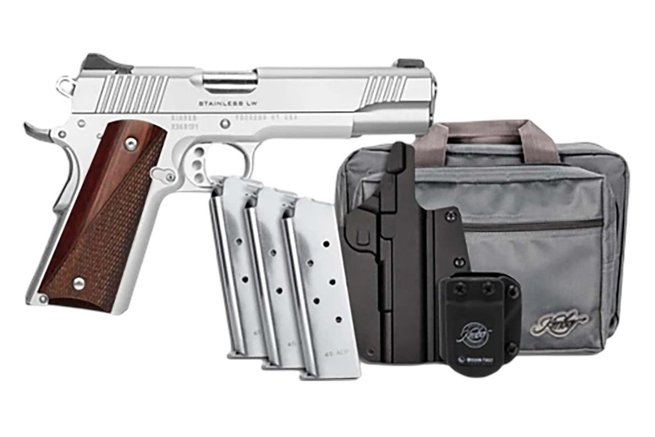 Kimber Stainless LW Bundle 45 ACP Pistol with Match Grade Barrel