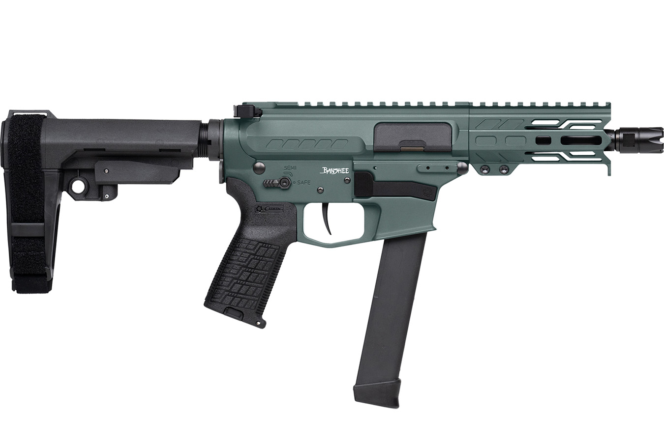 CMMG BANSHEE MkGs 9mm Pistol with Charcoal Green Finish