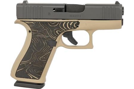 43X SLIM SUB COMPACT 9 MM 3.41 IN BARREL SERRATED SLIDE COYOTE TAN FRAME