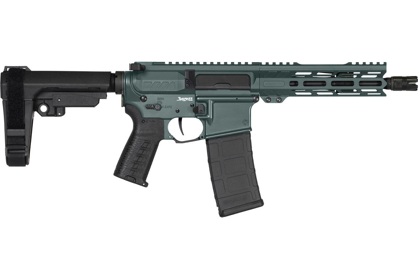 CMMG Banshee Mk4 300 Blackout AR Pistol with Charcoal Green Finish