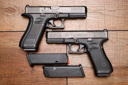 GLOCK 17GEN5 MOS 9MM FRONT SERRATIONS NIGHT SIGHTS (GOOD)
