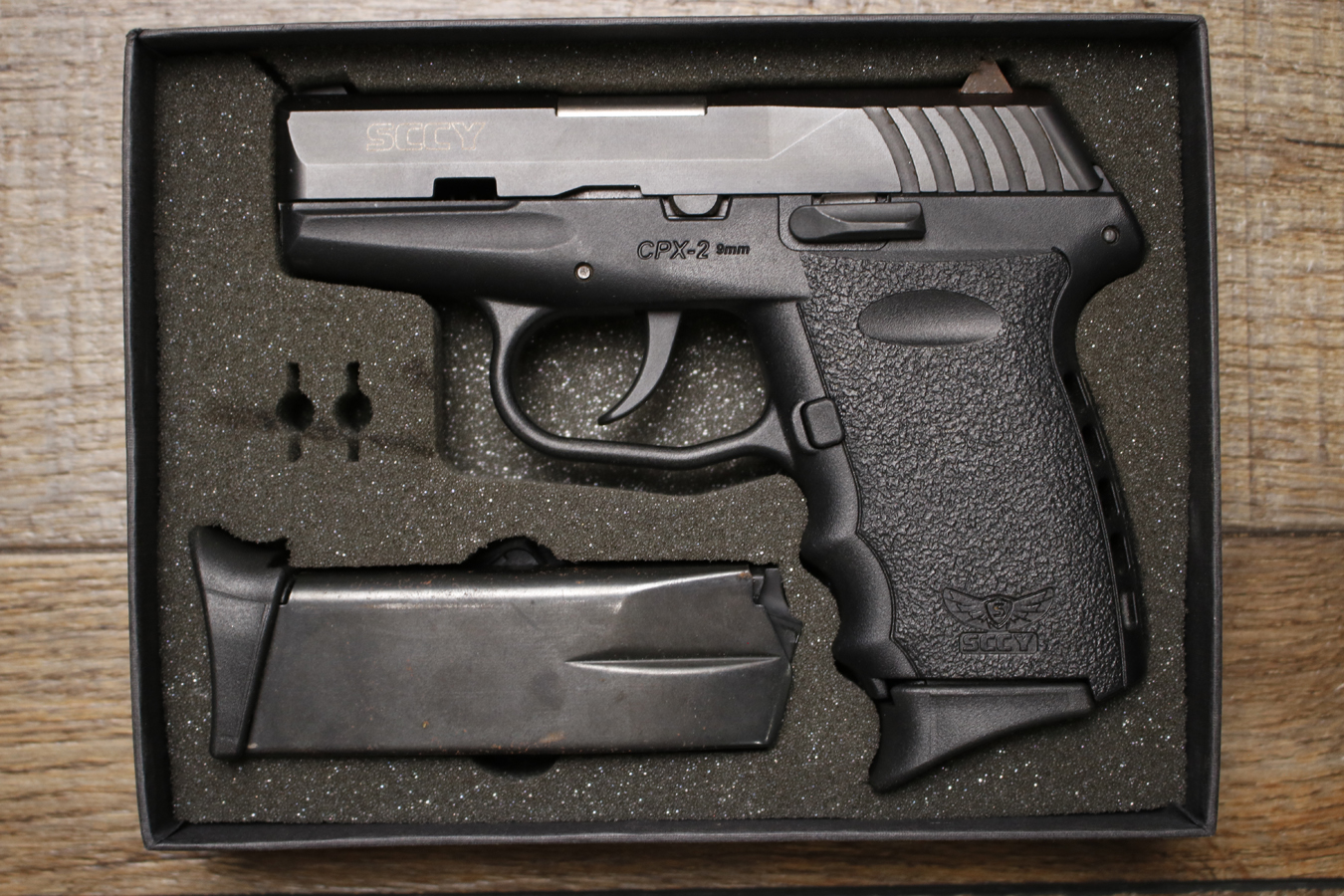 SCCY CPX-2 9mm Police Trade-In Pistol with Original Box and Two Magazines
