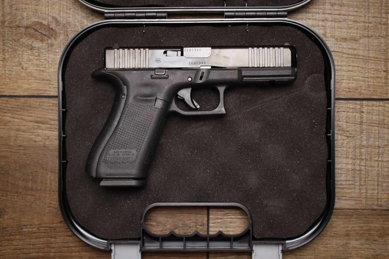 Glock 17 Gen 5 9mm Police Trade-In Pistol with Front Serrations and Original Box
