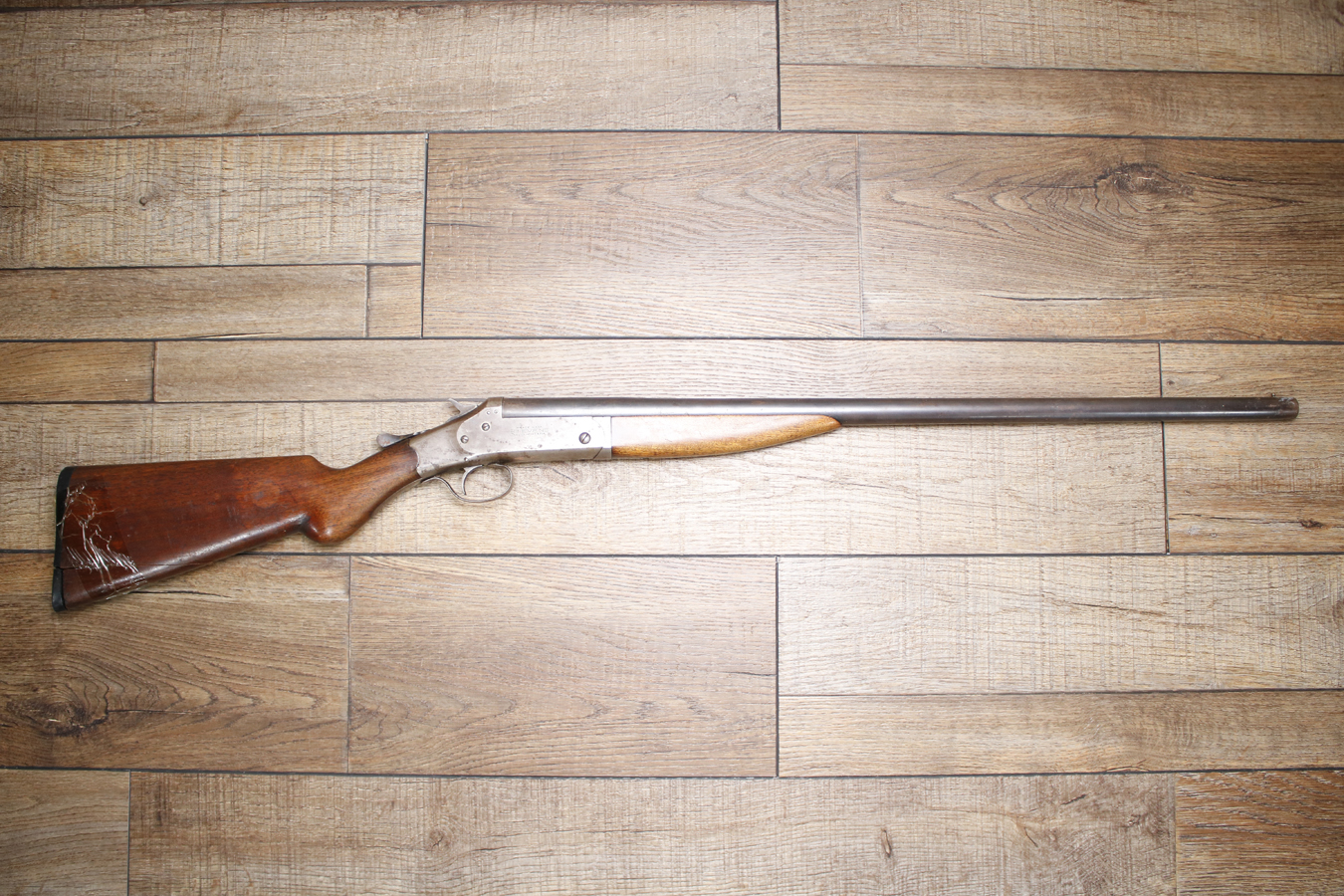 J Stevens Arms Company Top Break 20GA Single Shot Police Trade-In Shotgun