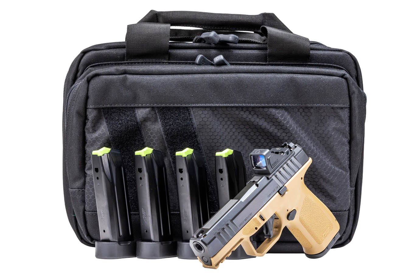 No. 26 Best Selling: ROST MARTIN RM1C 9MM FDE 4 IN BBL VIRIDIAN RFX11 GREEN DOT 5 MAGS SAVIOR BAG