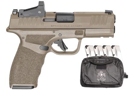 HELLCAT PRO COMPACT OSP 9 MM  3.8 IN BARREL FDE 3-15 RD AND 2-17 RD MAGS