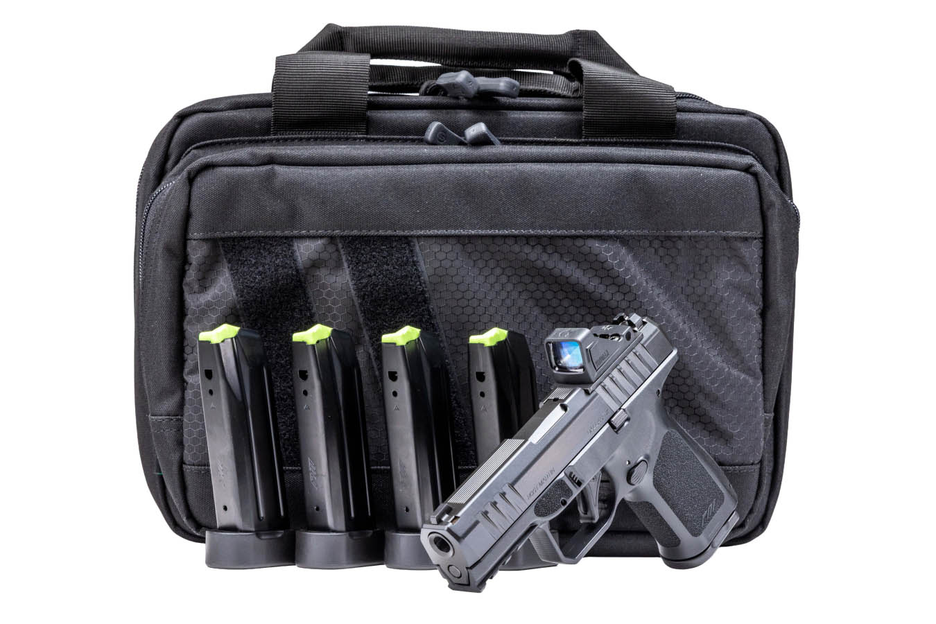 No. 29 Best Selling: ROST MARTIN RM1C 9MM BLACK 4 IN BBL VIRIDIAN RFX11 GREEN DOT 5 MAGS SAVIOR BAG