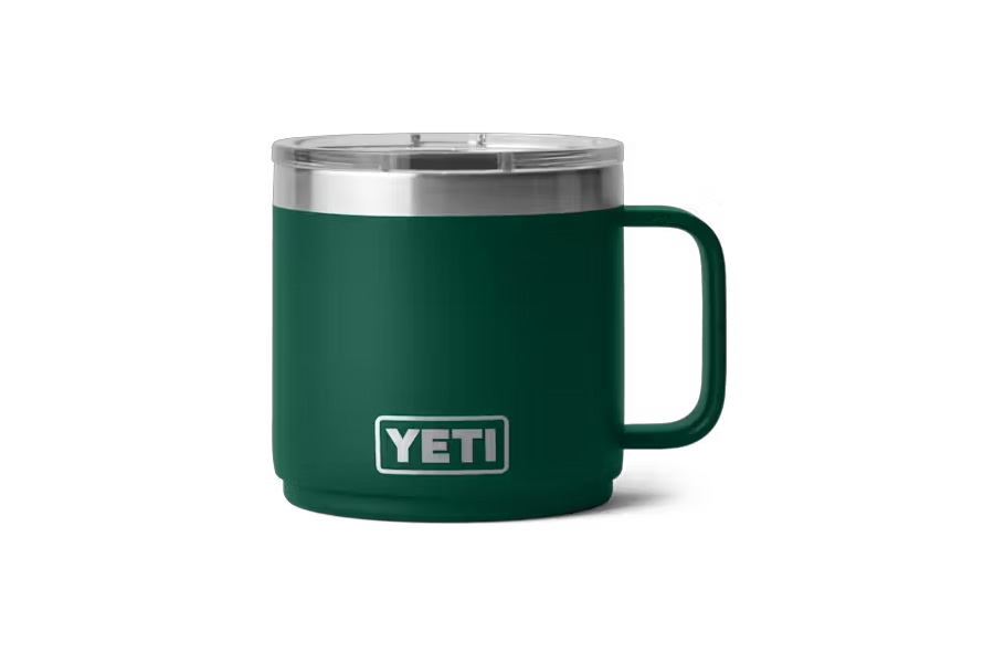 Yeti Coolers Rambler 14oz Mug with MagSlider Lid Black Forest Green