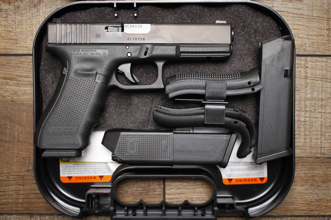 Glock 22 Gen 4 40 S&W Police Trade-In Pistol with Three Magazines and Original Box
