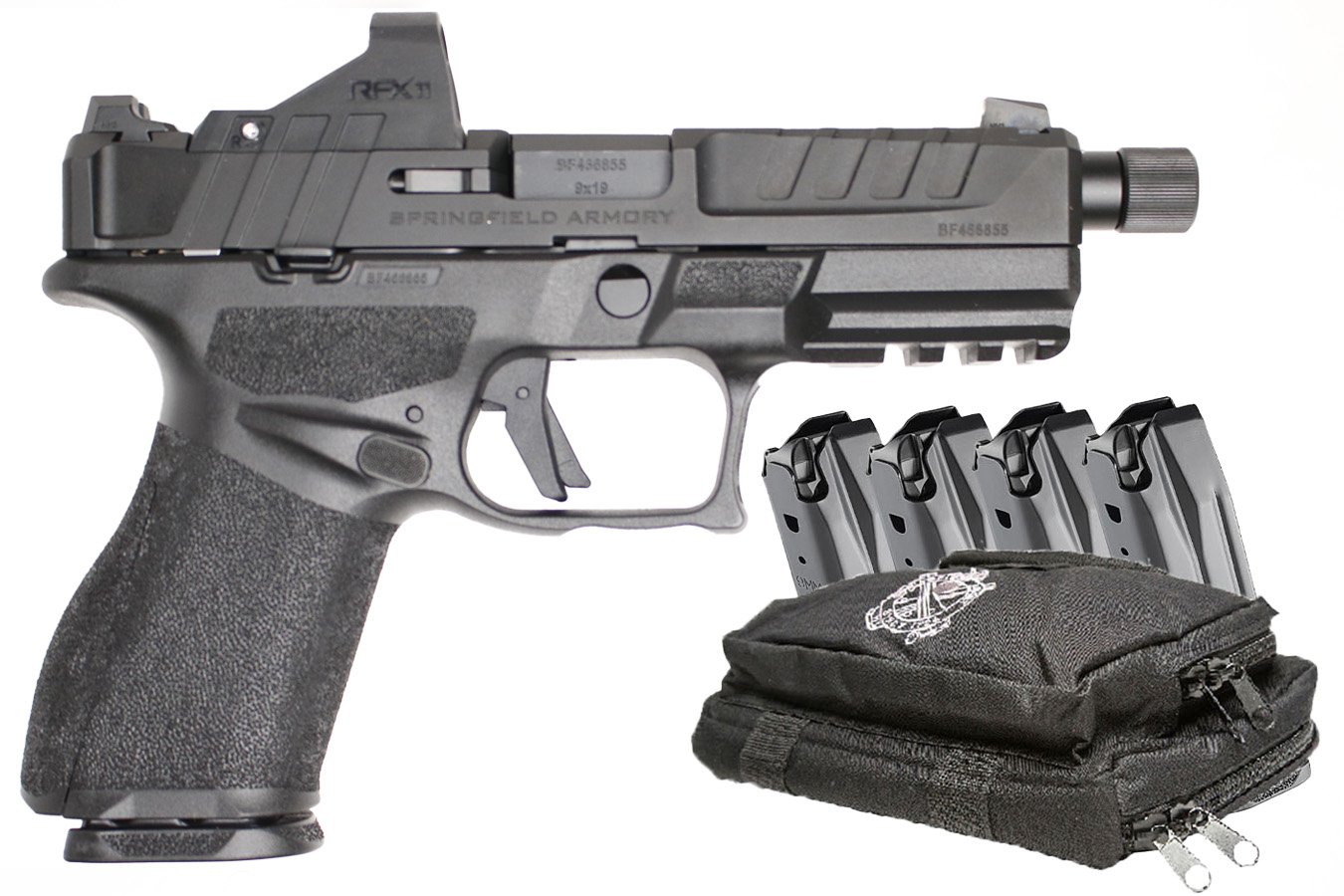 No. 1 Best Selling: SPRINGFIELD ECHELON 9MM COMPACT 4 IN THREADED BARREL WITH OPTIC 5 MAGS AND RANGE BAG