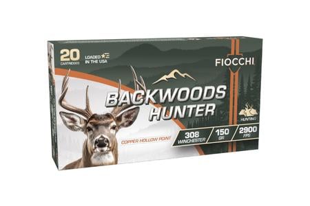 Fiocchi 308 Win 150 gr Hollow Point Backwoods Hunter 20/Box