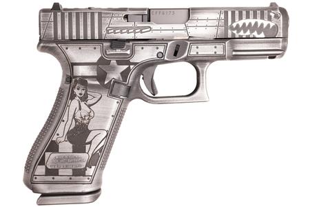 MODEL 45 GEN5 P-51 MUSTANG 9 MM 4.02 BARREL DISTRESSED GRAY FINISH