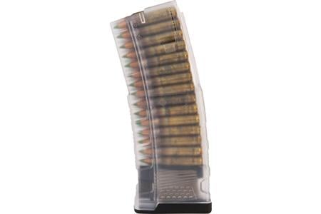 TRANSLUCENT CLEAR 30RND AR15 5.56X45MM MAG
