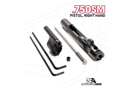 AR-15 ADJ PISTON SYSTEM W/SOLID .750 GAS BLOCK PISTOL RH