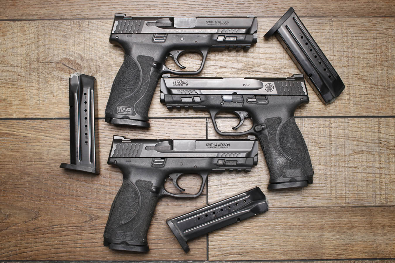 Smith & Wesson M&P9 M2.0 9mm Police Trade-in Pistols with South Bend IN Police Department Markings
