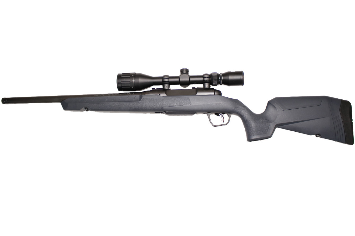 Savage Axis II 300 Blackout Bolt-Action Rifle with 18 Inch Heavy Barrel, Bushnell Scope and Black/Synthetic Gray Stock