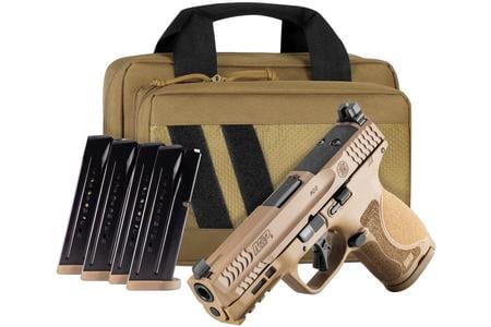 MP9 M2.0 COMPACT 9MM 4.07 IN BARREL FDE OPTIC READY NTS SAVIOR FDE BAG 5 MAGS
