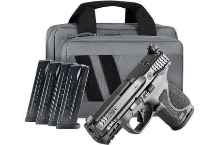 MP9 M2.0 COMPACT 9MM 4.07 IN BARREL BLACK OPTIC READY TS SAVIOR GREY BAG 5 MAG