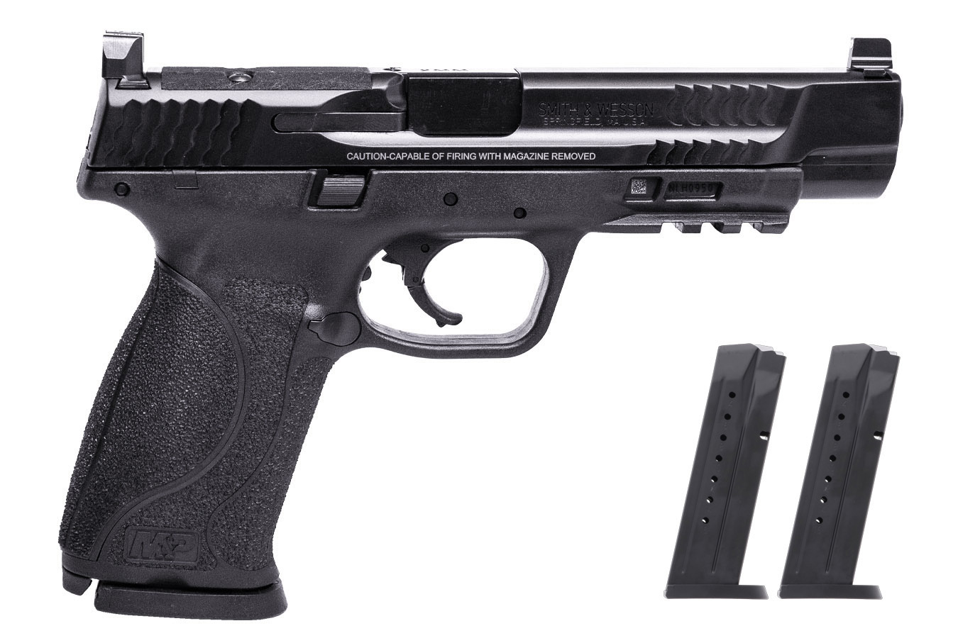 Smith & Wesson M&P9 M2.0 9mm Optic Ready Full-Size Pistol with Suppressor Height Night Sights and Three Magazine