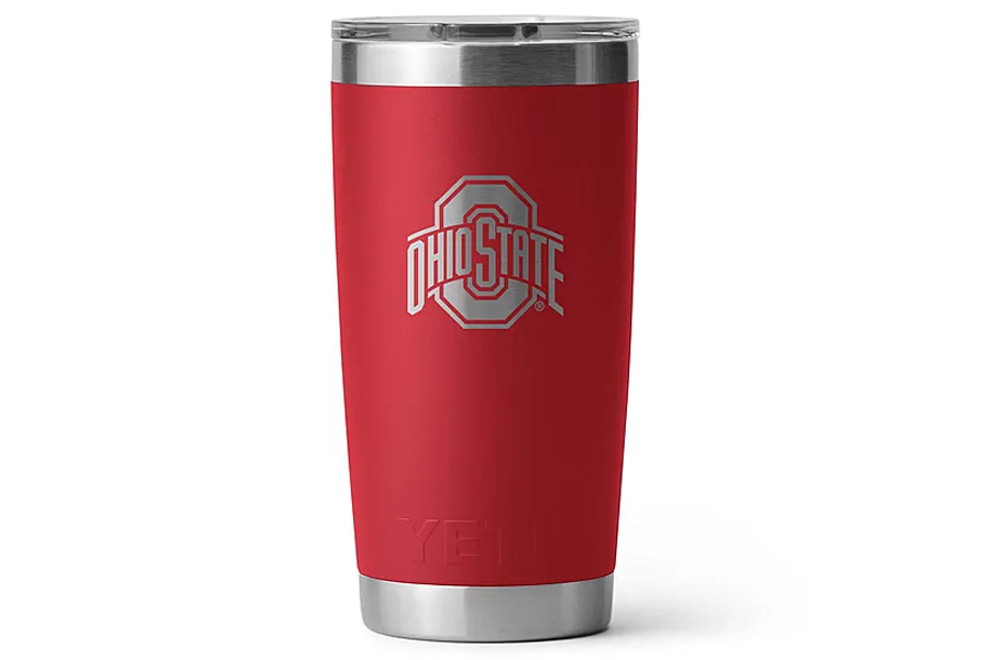 Yeti Coolers Ohio State University 20 Oz Rambler Red