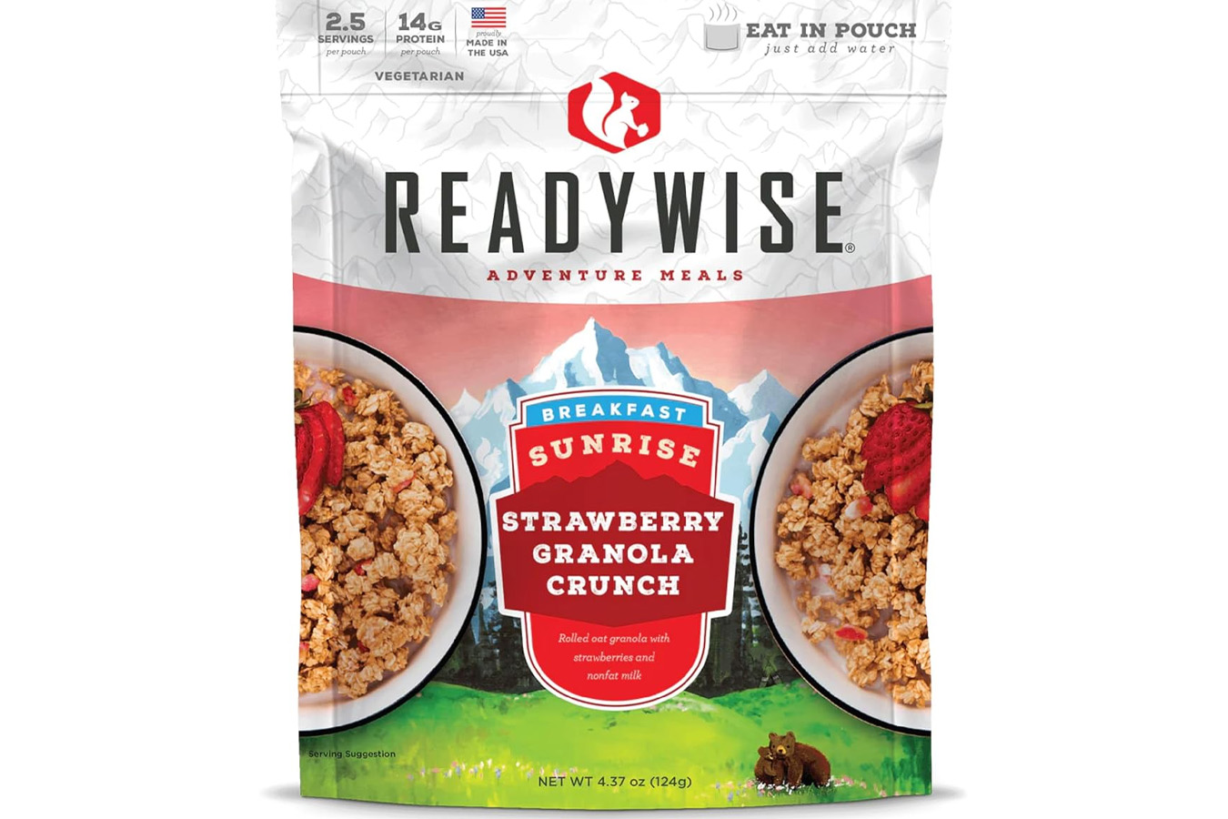 Readywise 4.37Oz Strawberry Granola Crunch