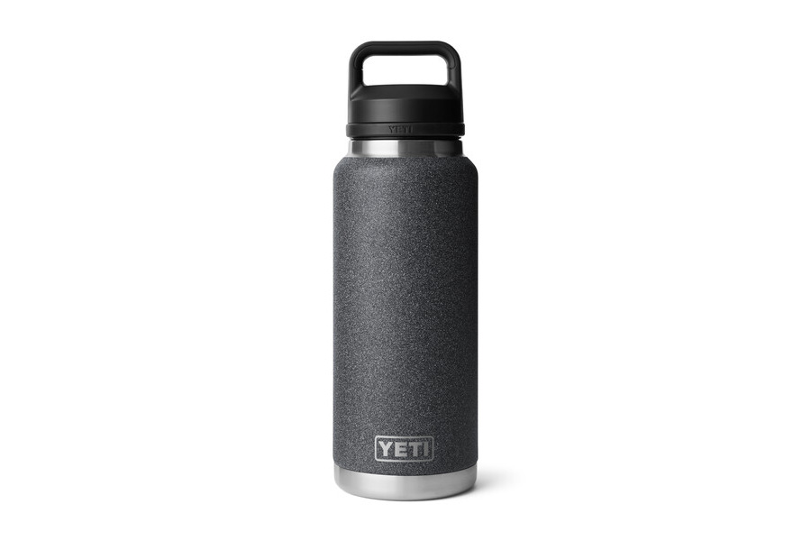 Yeti Coolers Rambler 36oz Bottle with Chug Cap Black Stone