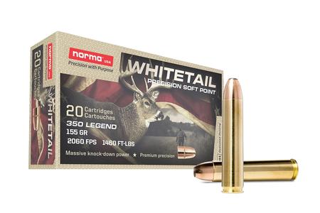 Norma 350 Legend 155 Grain Soft Point Whitetail 20/Box